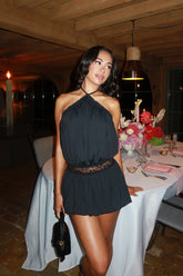 Aida Backless Bubble Mini Dress