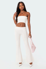 Desiree Fold Over Knit Tube Top