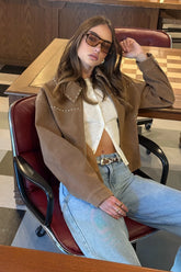 Memphis Studded Faux Suede Jacket