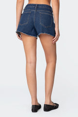 Sahara High Rise Denim Shorts