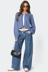 Sammi Puff Sleeve Knit Cardigan