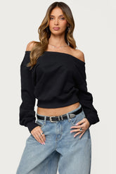 Christy Off Shoulder Sweatshirt