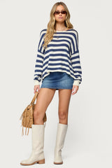Anney Oversized Striped Sweater