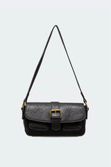 Faux Leather Buckle Bag