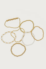 Glam Pearly Beaded Bracelet Pack