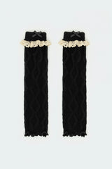 Lacey Frill Knit Leg Warmers