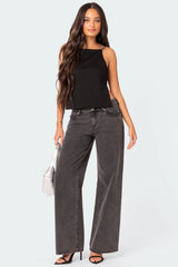 Karli Rhinestone Strap Open Back Top