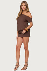 Dorie Off Shoulder Cut Out Mini Dress