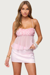 Vella Sequin Sheer Chiffon Top