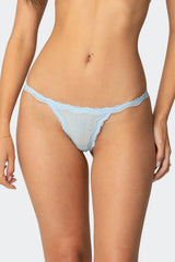 Livvy Sheer Lace Thong