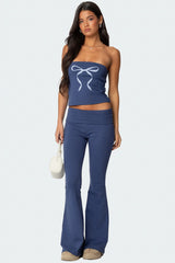 Aiyana Fold Over Flared Leggings