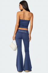 Aiyana Bow Built In Bra Tube Top