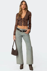 Stephi Lacey Split Front Top