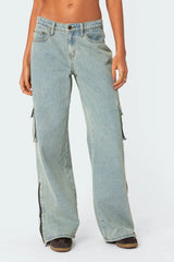 Andi Low Rise Baggy Cargo Jeans