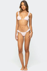 Floral Ruffle Bikini Bottom