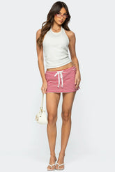 Psalm Striped Mini Skort