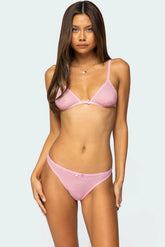 Darcie Sheer Lace Triangle Bralette