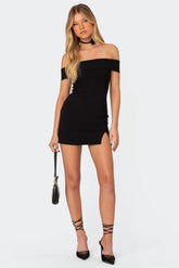 Effie Fold Over Mini Dress