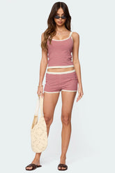 Saylor striped knit shorts
