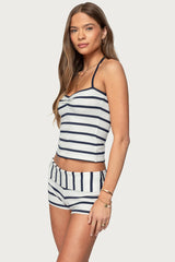 Lorenza Striped Halter Top