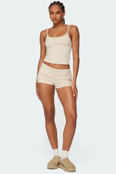 Kodi Striped Fold Over Shorts