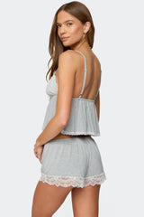 Diara Lacey Babydoll Tank Top