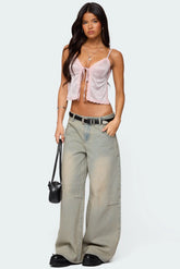 Santi Low Rise Baggy Jeans