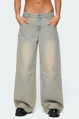 Santi Low Rise Baggy Jeans