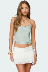 Sequin & Bead Woven Tank Top