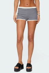 Saylor striped knit shorts