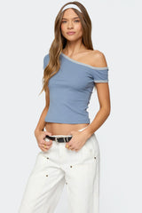 Lorna Contrast Off Shoulder Top