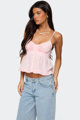 Halsey Ruffle Tank Top