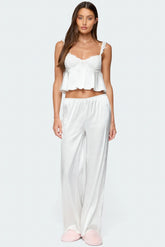 Izabella Satin Effect Pants