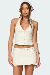 Keli Buckle Halter Top