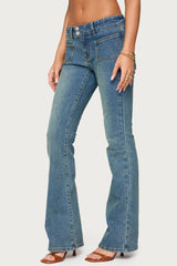 Mattea Low Rise Flared Jeans