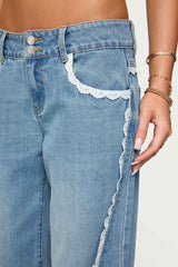 Alisha Lacey Low Rise Baggy Jeans
