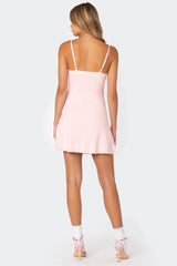 Fridah Ribbed Knit Mini Dress