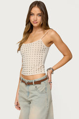 Vallie Grommet Tank Top