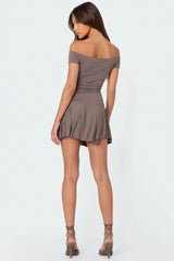 Tala Belted Off Shoulder Mini Dress