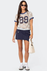 89 Sheer Lace T Shirt