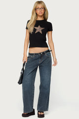 Petite Ace Low Rise Baggy Jeans