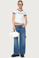 Petite Carpenter Low Rise Baggy Jeans