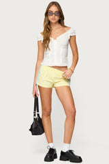 Arlow Ruffle Button Up Top