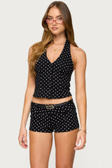 Twyla Polka Dot Halter Top