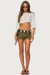 Hazen Grommet Low Rise Shorts