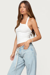 Kylan Asymmetric Halter Top