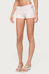Janelle Striped Knit Shorts