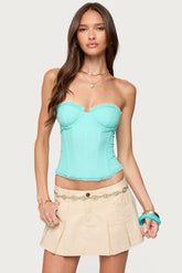 Deirdre Mesh Lace Up Corset