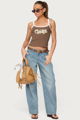 Korie Low Rise Barrel Leg Jeans
