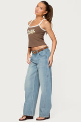 Korie Low Rise Barrel Leg Jeans